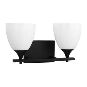 Visual Comfort Studio - DJV1022MBK - Two Light Bath - Toffino - Midnight Black