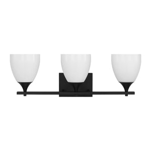 Visual Comfort Studio - DJV1023MBK - Three Light Bath - Toffino - Midnight Black