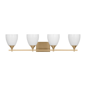 Visual Comfort Studio - DJV1024SB - Four Light Bath - Toffino - Satin Brass