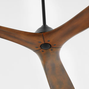 Oxygen - 3-120-2115 - 64" Ceiling Fan - Mecca - Black / Walnut