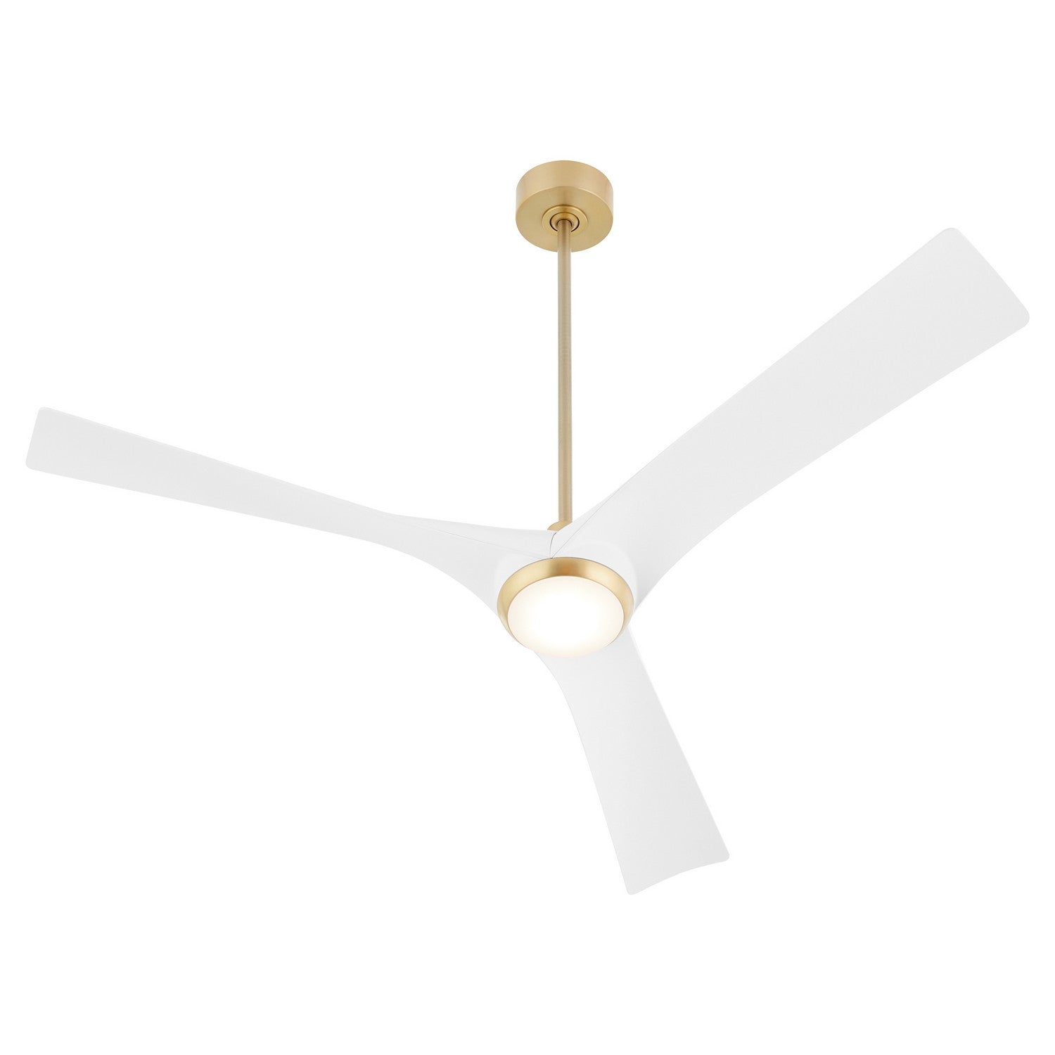 Oxygen - 3-123-640 - 58" Ceiling Fan - Ridley - Aged Brass / White