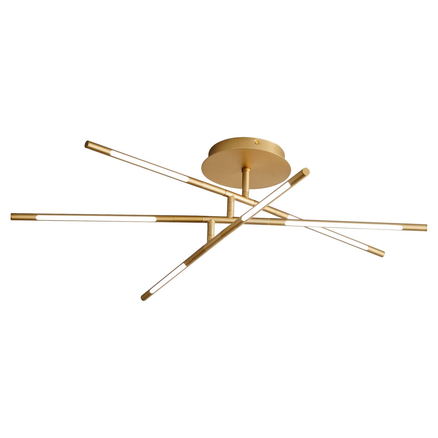 Oxygen - 3-805-40 - LED Ceiling Mount - Palillos - Aged Brass