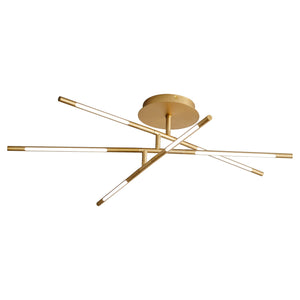 Oxygen - 3-805-40 - LED Ceiling Mount - Palillos - Aged Brass