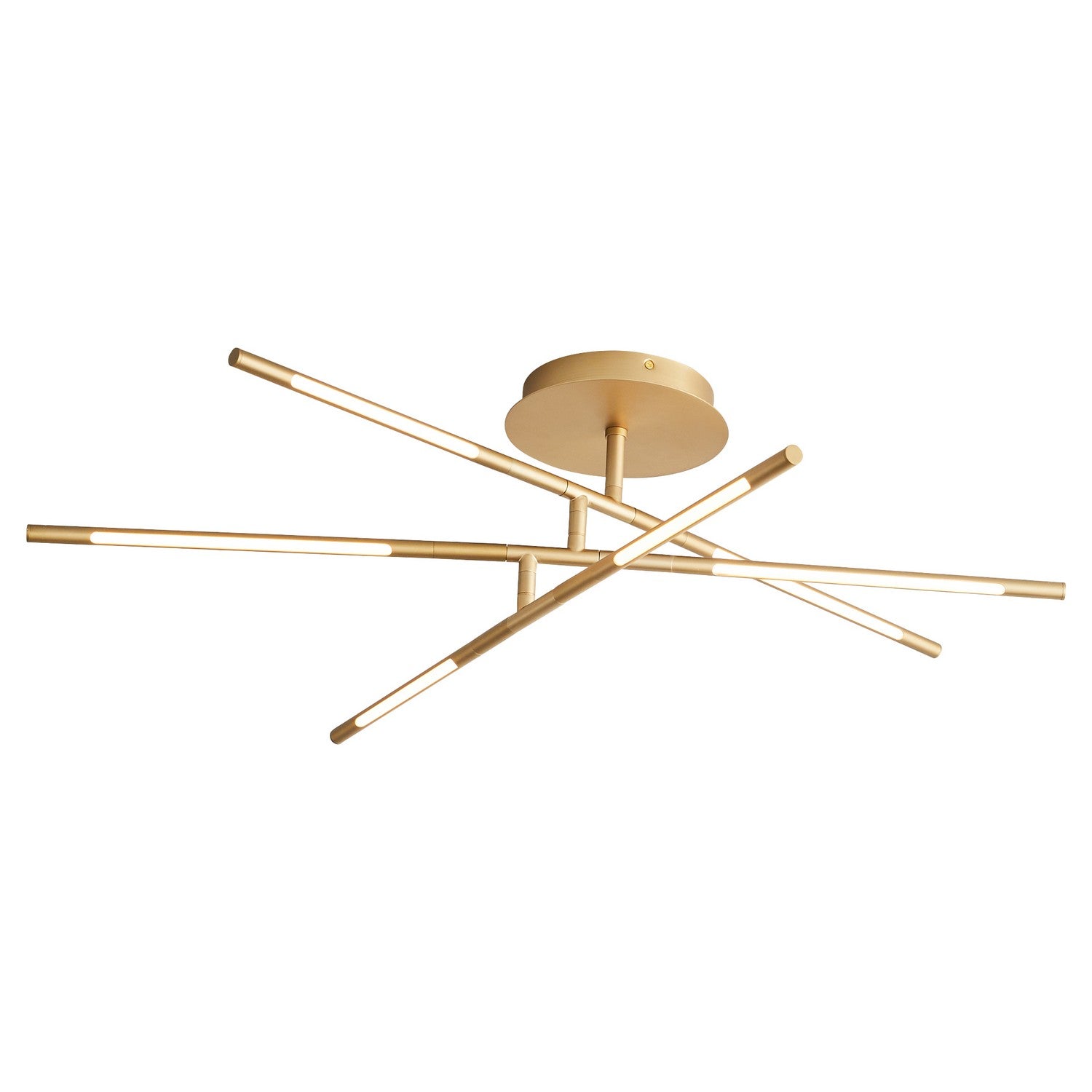 Oxygen - 3-805-40 - LED Ceiling Mount - Palillos - Aged Brass