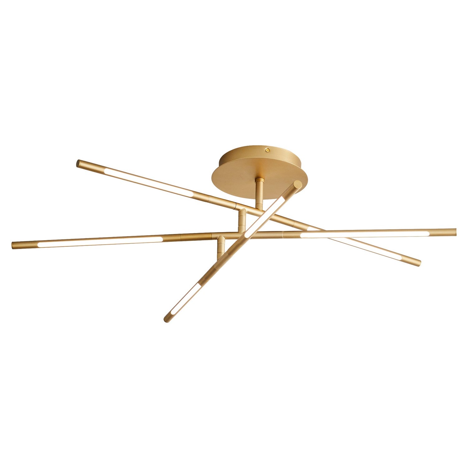 Oxygen - 3-805-40 - LED Ceiling Mount - Palillos - Aged Brass