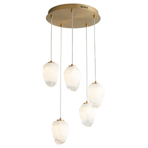 Oxygen - 3-810-40 - LED Pendant - Vivo - Aged Brass