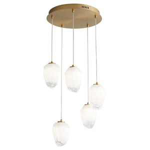 Oxygen - 3-810-40 - LED Pendant - Vivo - Aged Brass