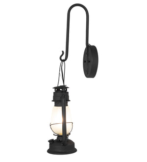 Meyda Tiffany - 259055 - One Light Wall Sconce - Miners Lantern - Costello Black