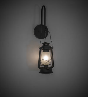 Meyda Tiffany - 259055 - One Light Wall Sconce - Miners Lantern - Costello Black