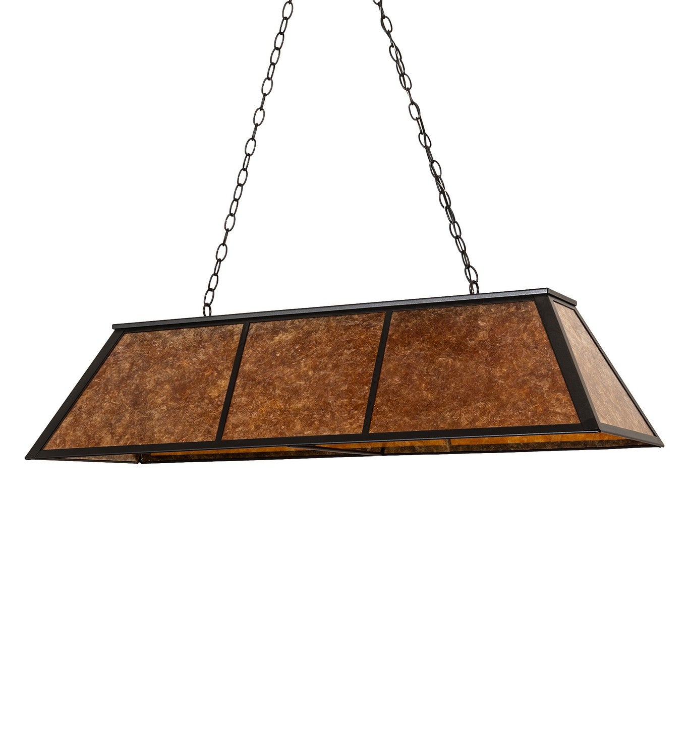 Meyda Tiffany - 259923 - Six Light Pendant - Tri-Panel - Textured Black