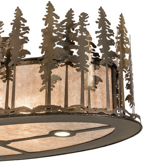 Meyda Tiffany - 260023 - Eight Light Flushmount - Tall Pines - Antique Copper