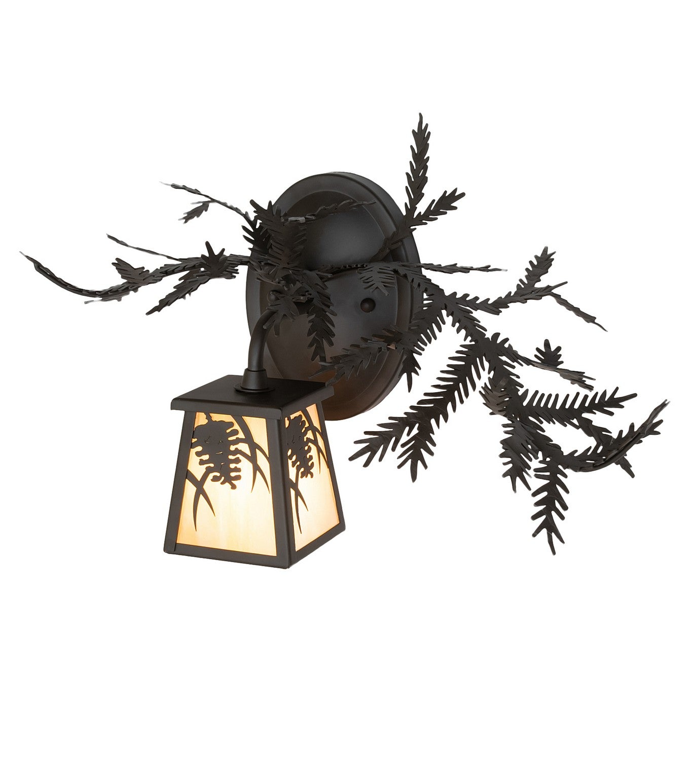 Meyda Tiffany - 261549 - One Light Wall Sconce - Pine Branch - Oil Rubbed Bronze