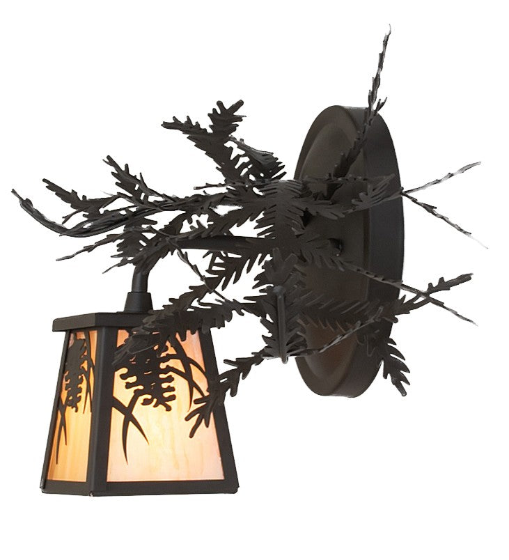 Meyda Tiffany - 261549 - One Light Wall Sconce - Pine Branch - Oil Rubbed Bronze