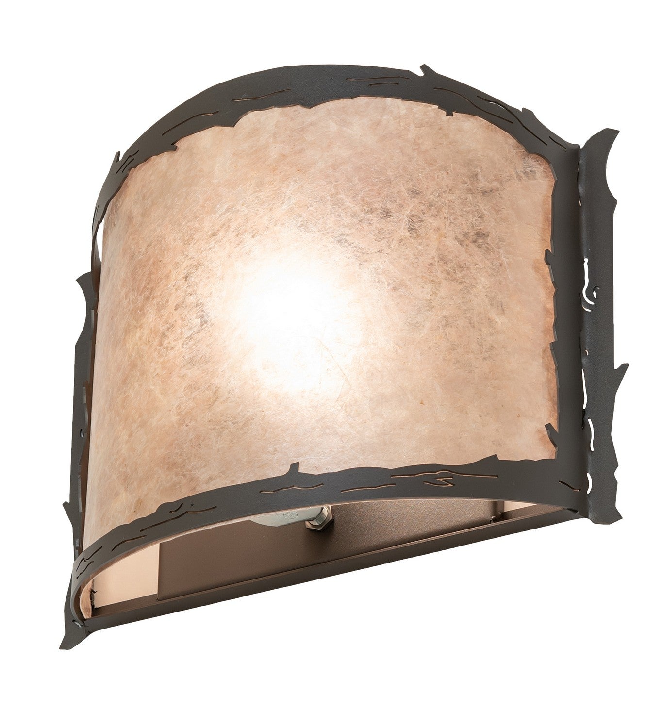 Meyda Tiffany - 261583 - One Light Wall Sconce - Leaf Edge - Wrought Iron