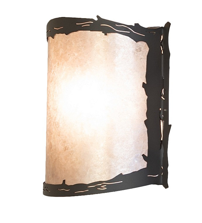 Meyda Tiffany - 261583 - One Light Wall Sconce - Leaf Edge - Wrought Iron