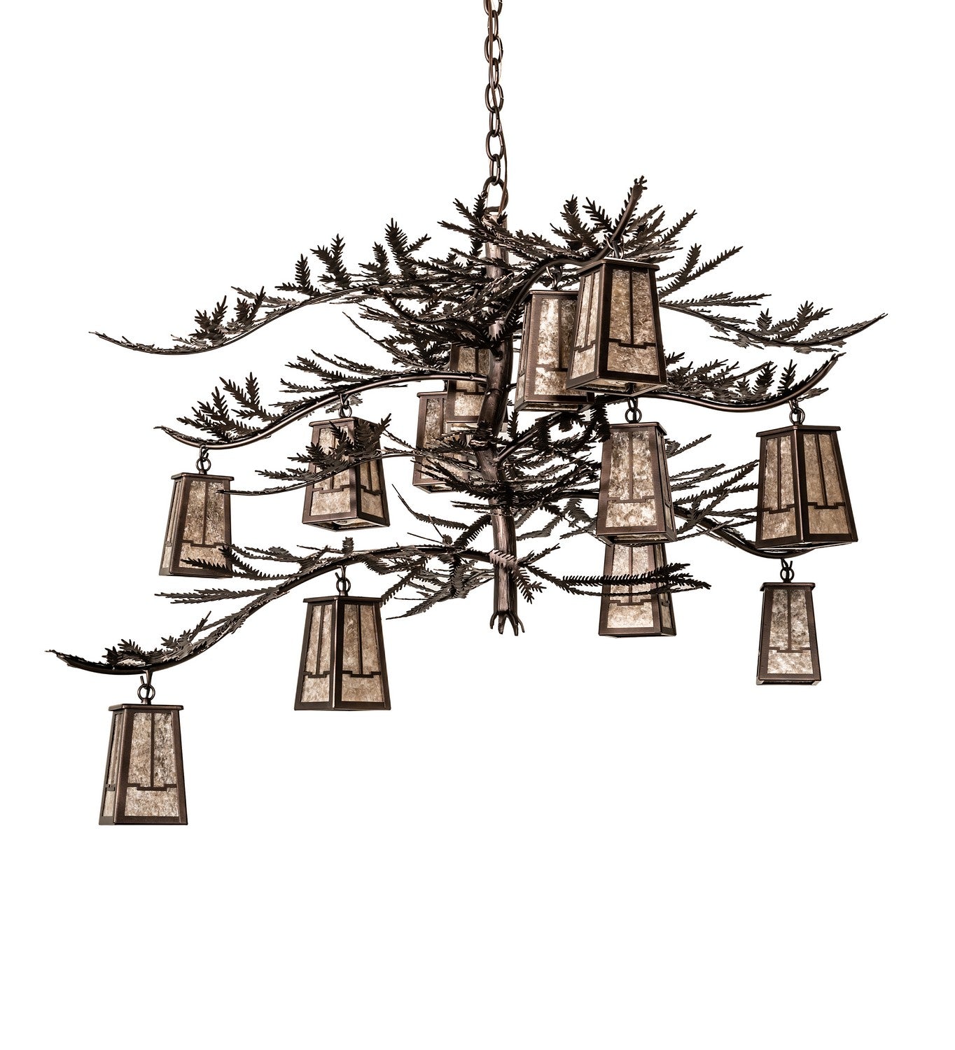 Meyda Tiffany - 262112 - 12 Light Chandelier - Pine Branch - Mahogany Bronze