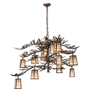 Meyda Tiffany - 262112 - 12 Light Chandelier - Pine Branch - Mahogany Bronze