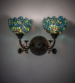 Meyda Tiffany - 262689 - Two Light Wall Sconce - Nightfall Wisteria