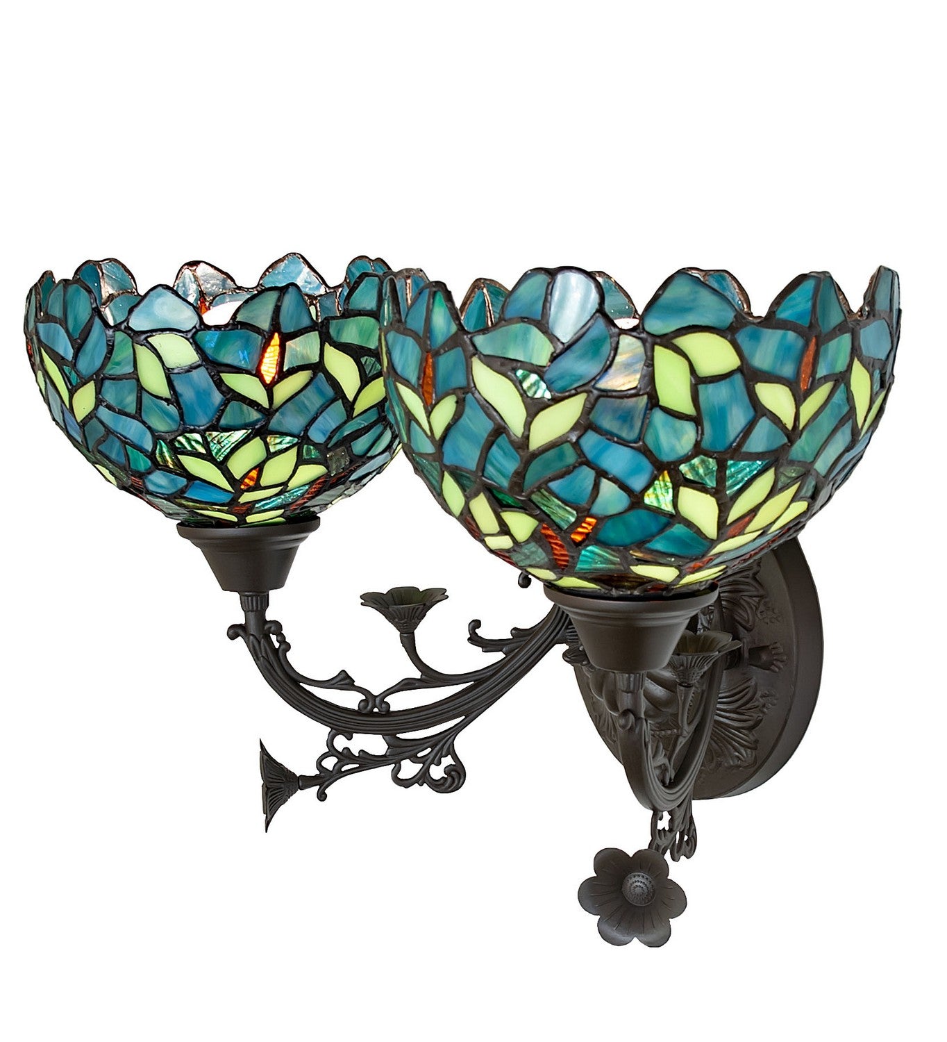 Meyda Tiffany - 262689 - Two Light Wall Sconce - Nightfall Wisteria