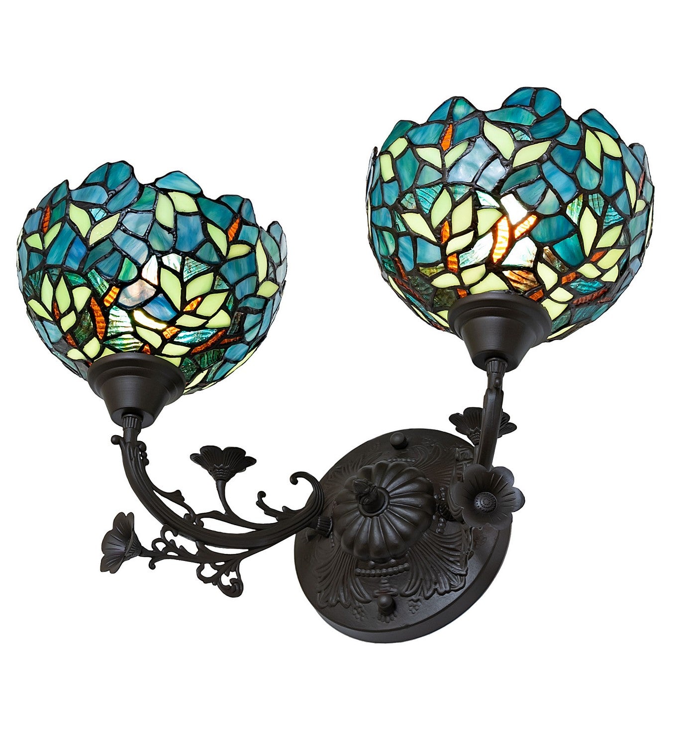 Meyda Tiffany - 262689 - Two Light Wall Sconce - Nightfall Wisteria