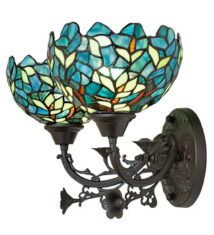 Meyda Tiffany - 262689 - Two Light Wall Sconce - Nightfall Wisteria