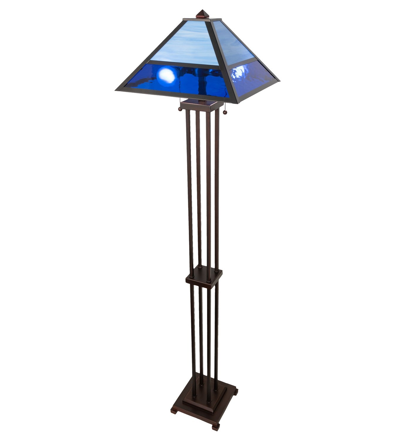 Meyda Tiffany - 264647 - Two Light Floor Lamp - Split Mission - Craftsman Brown,Mahogany Bronze