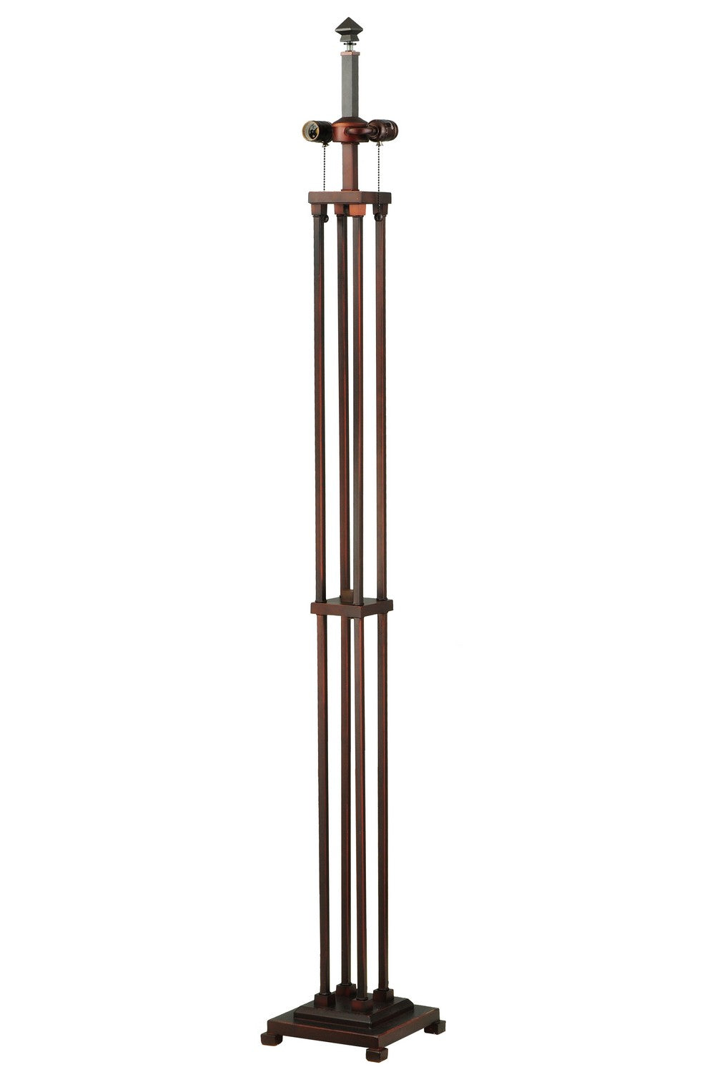 Meyda Tiffany - 264647 - Two Light Floor Lamp - Split Mission - Craftsman Brown,Mahogany Bronze