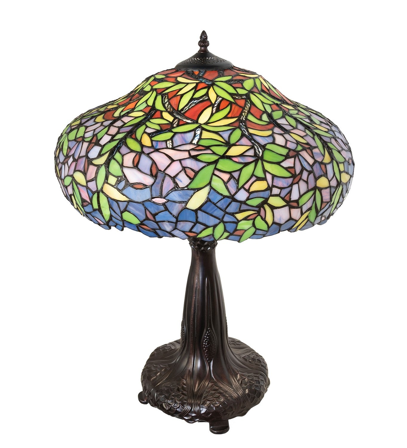 Meyda Tiffany - 264938 - Two Light Table Lamp - Duffner & Kimberly Laburnum - Antique,Mahogany Bronze