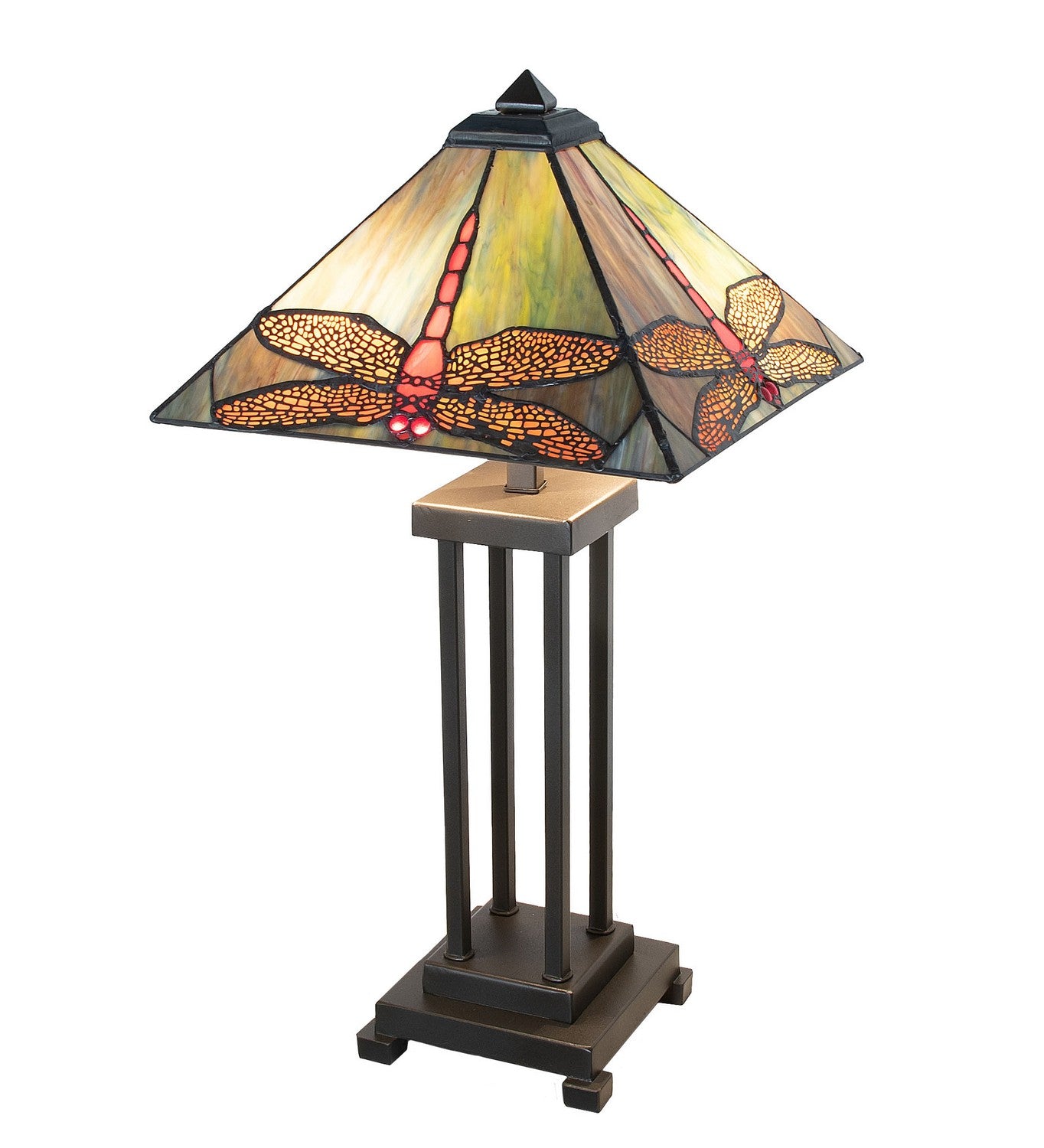 Meyda Tiffany - 265031 - Two Light Table Lamp - Prairie Dragonfly