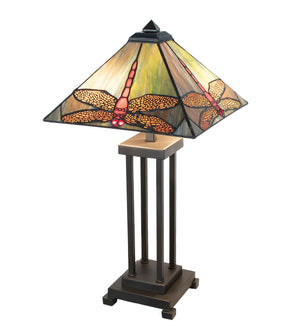 Meyda Tiffany - 265031 - Two Light Table Lamp - Prairie Dragonfly