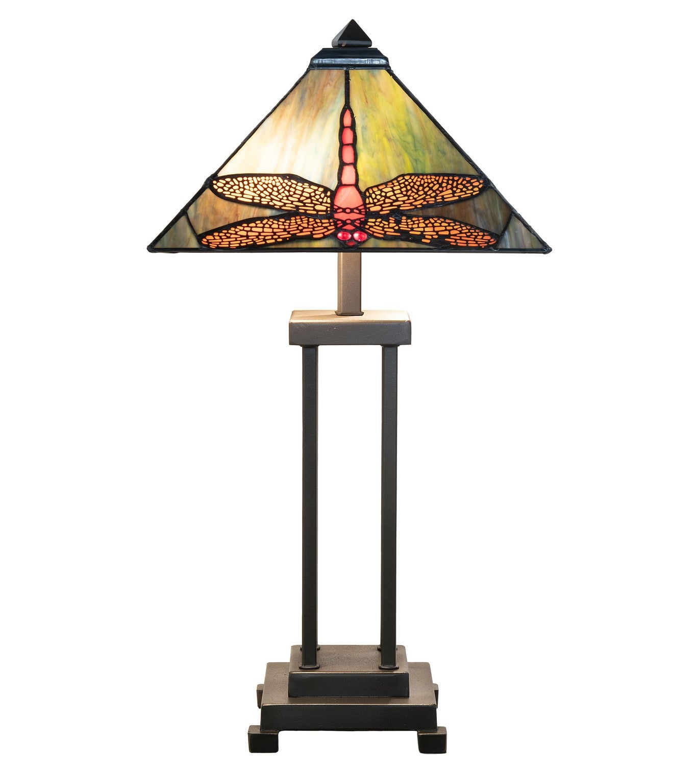 Meyda Tiffany - 265031 - Two Light Table Lamp - Prairie Dragonfly