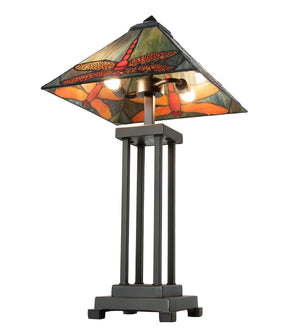 Meyda Tiffany - 265031 - Two Light Table Lamp - Prairie Dragonfly