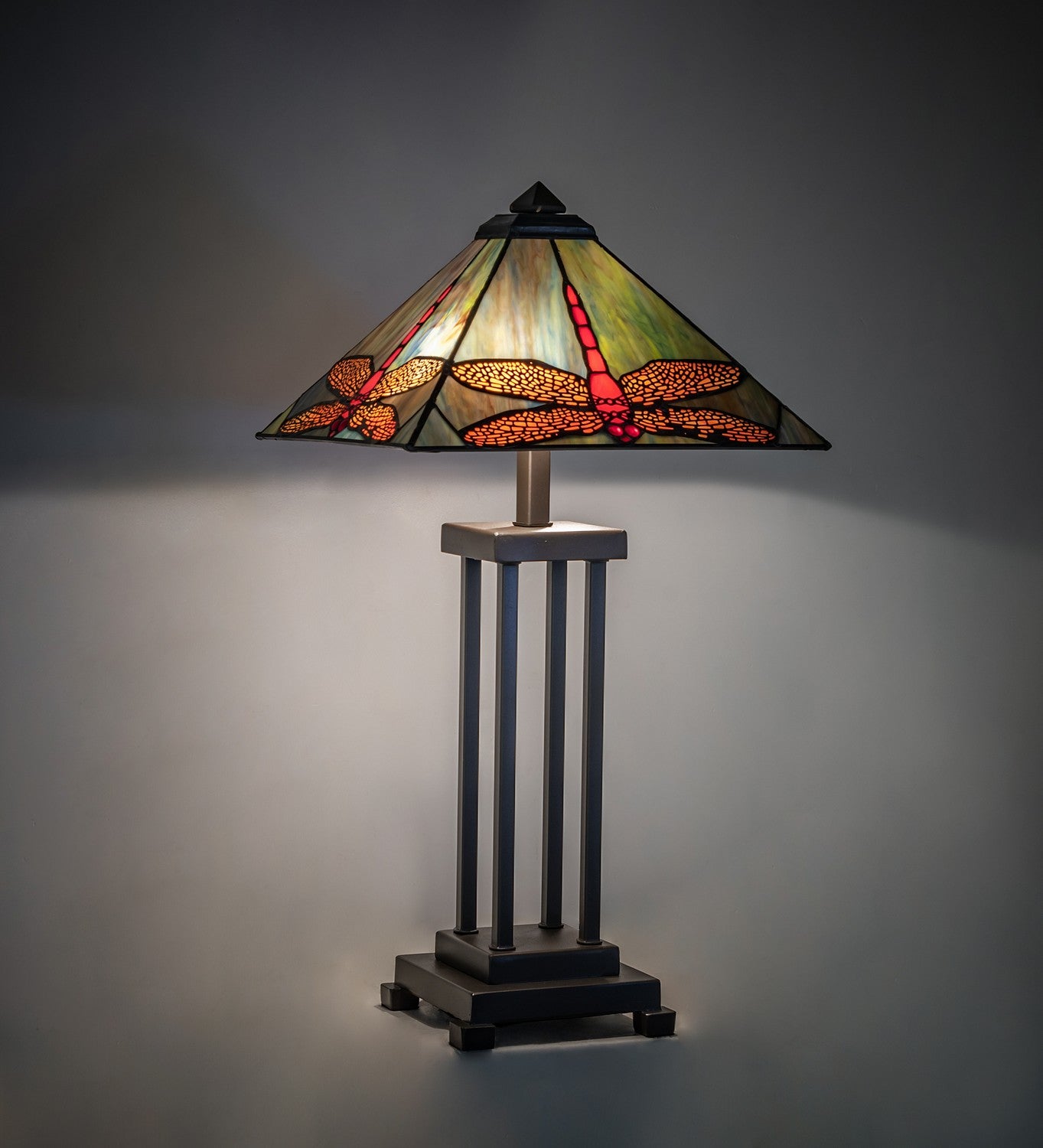 Meyda Tiffany - 265031 - Two Light Table Lamp - Prairie Dragonfly