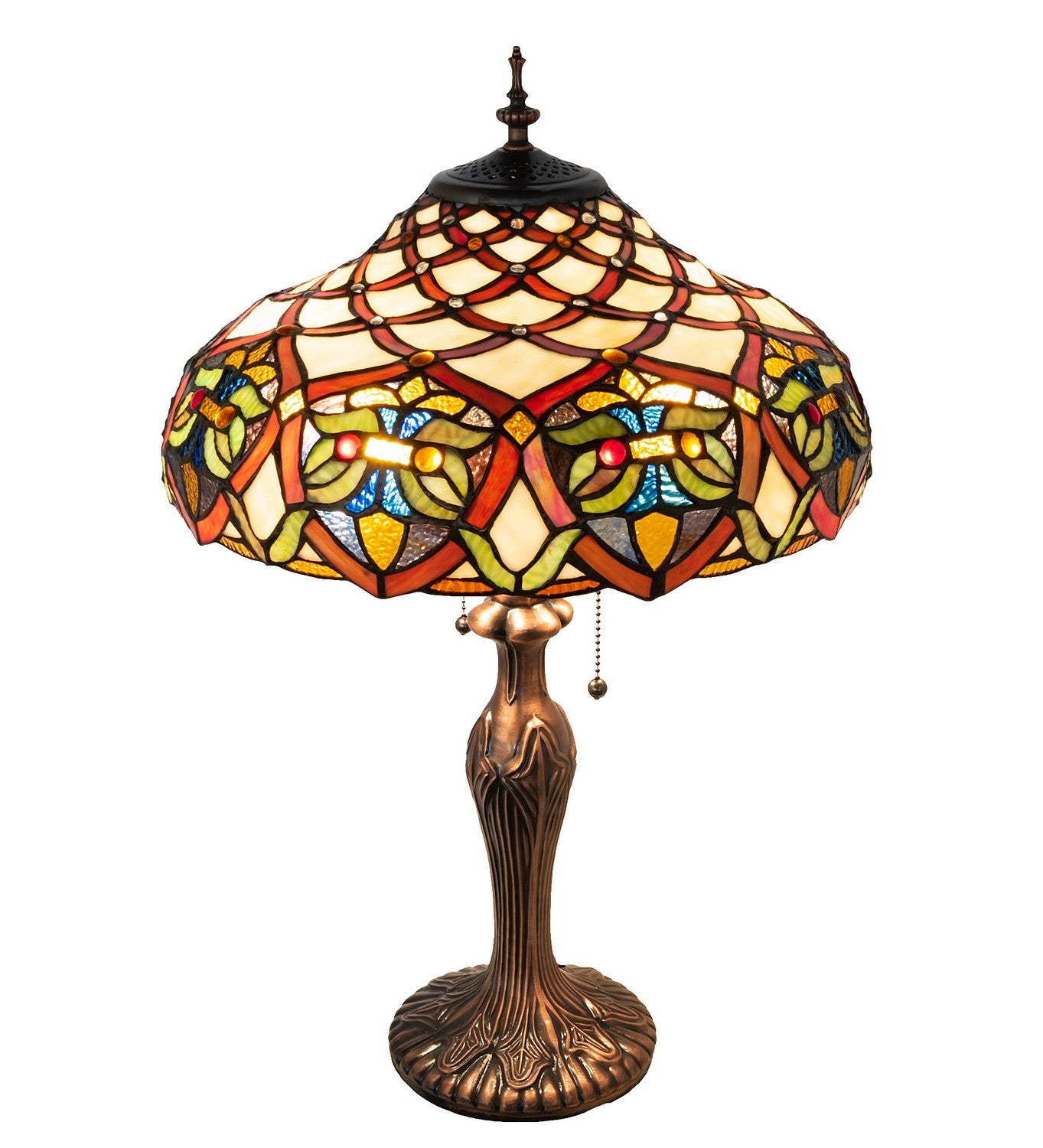 Meyda Tiffany - 265248 - Two Light Table Lamp - Franco - Antique