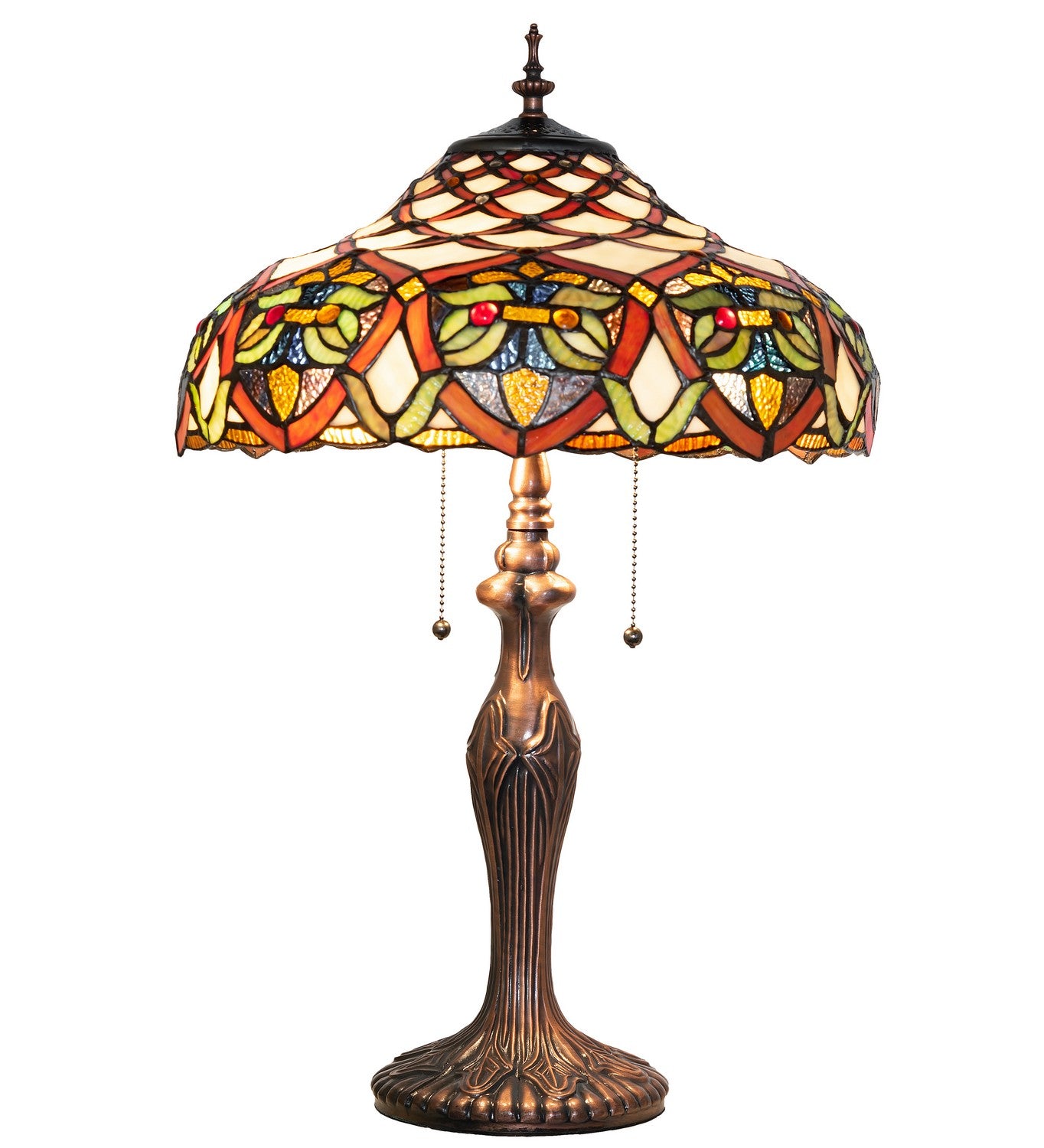 Meyda Tiffany - 265248 - Two Light Table Lamp - Franco - Antique