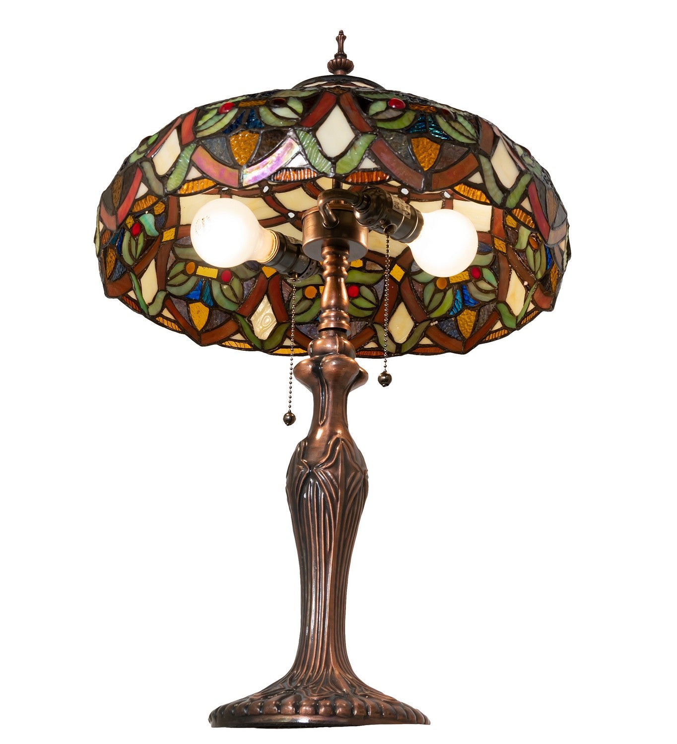 Meyda Tiffany - 265248 - Two Light Table Lamp - Franco - Antique