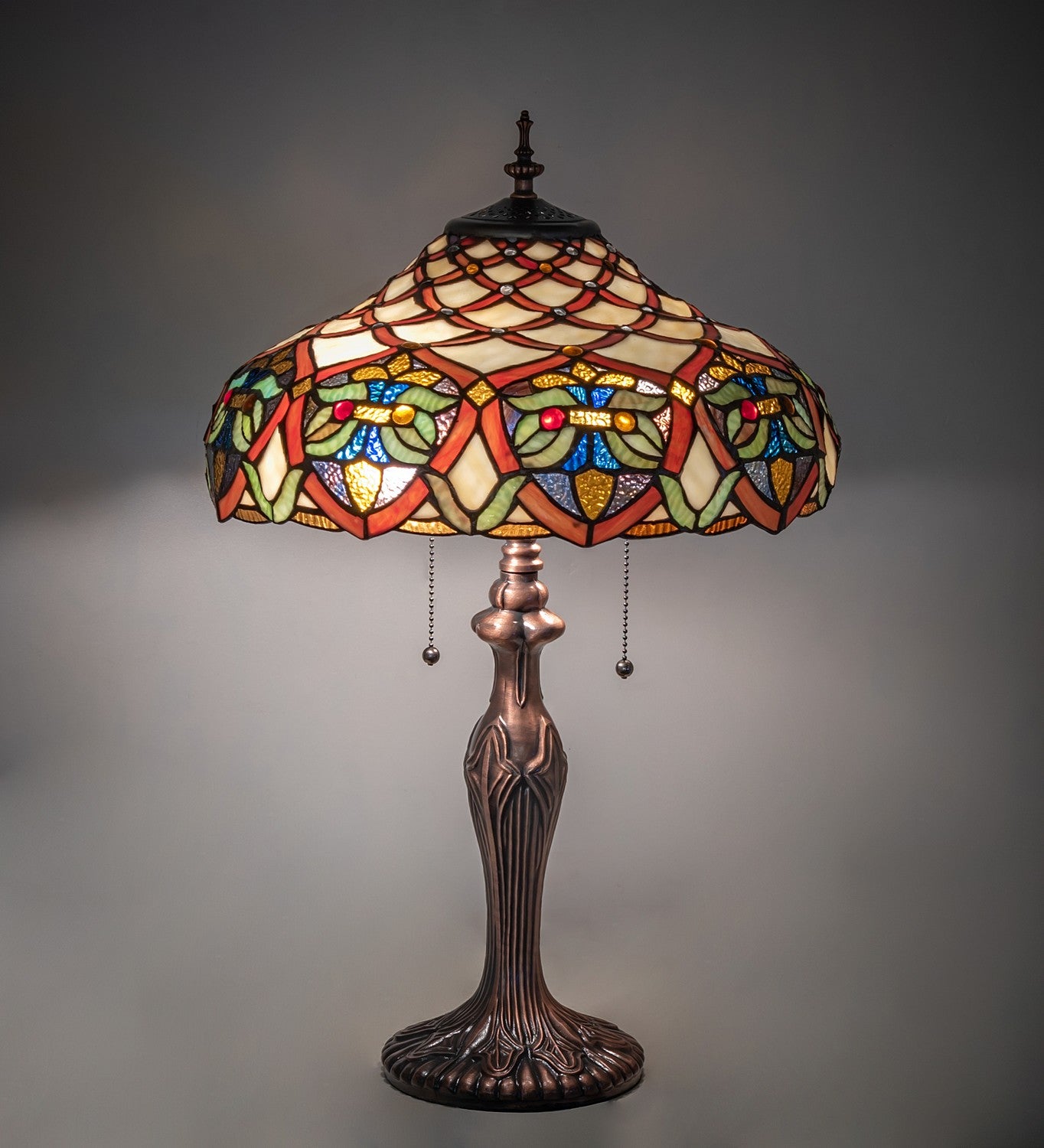 Meyda Tiffany - 265248 - Two Light Table Lamp - Franco - Antique