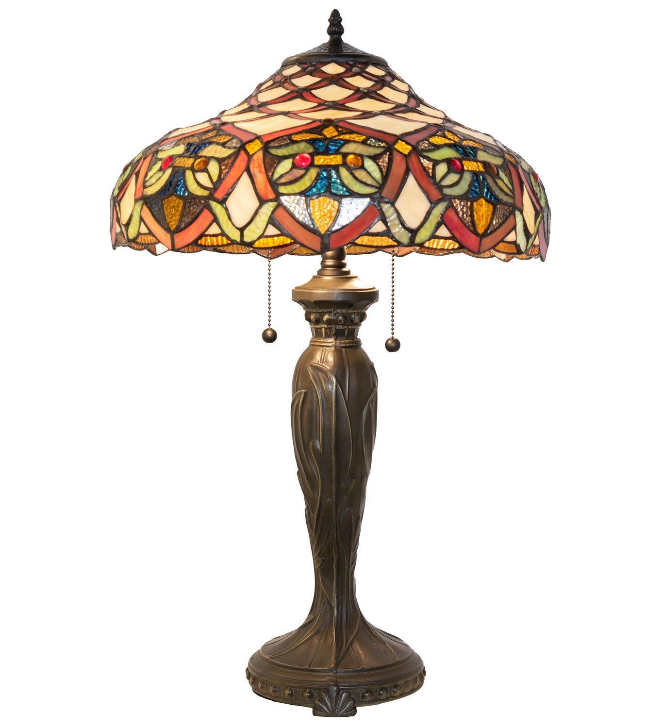 Meyda Tiffany - 265254 - Two Light Table Lamp - Franco - Antique