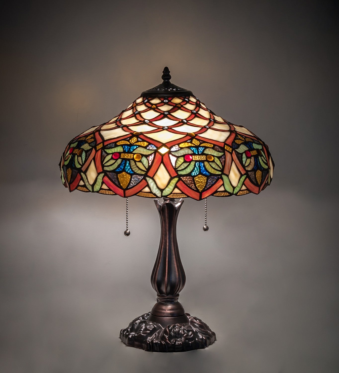 Meyda Tiffany - 265263 - Two Light Table Lamp - Franco - Antique