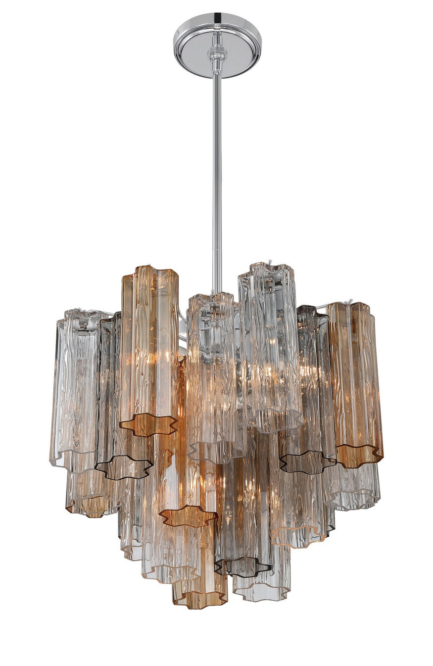 Crystorama - ADD-300-CH-AU - Four Light Chandelier - Addis - Polished Chrome