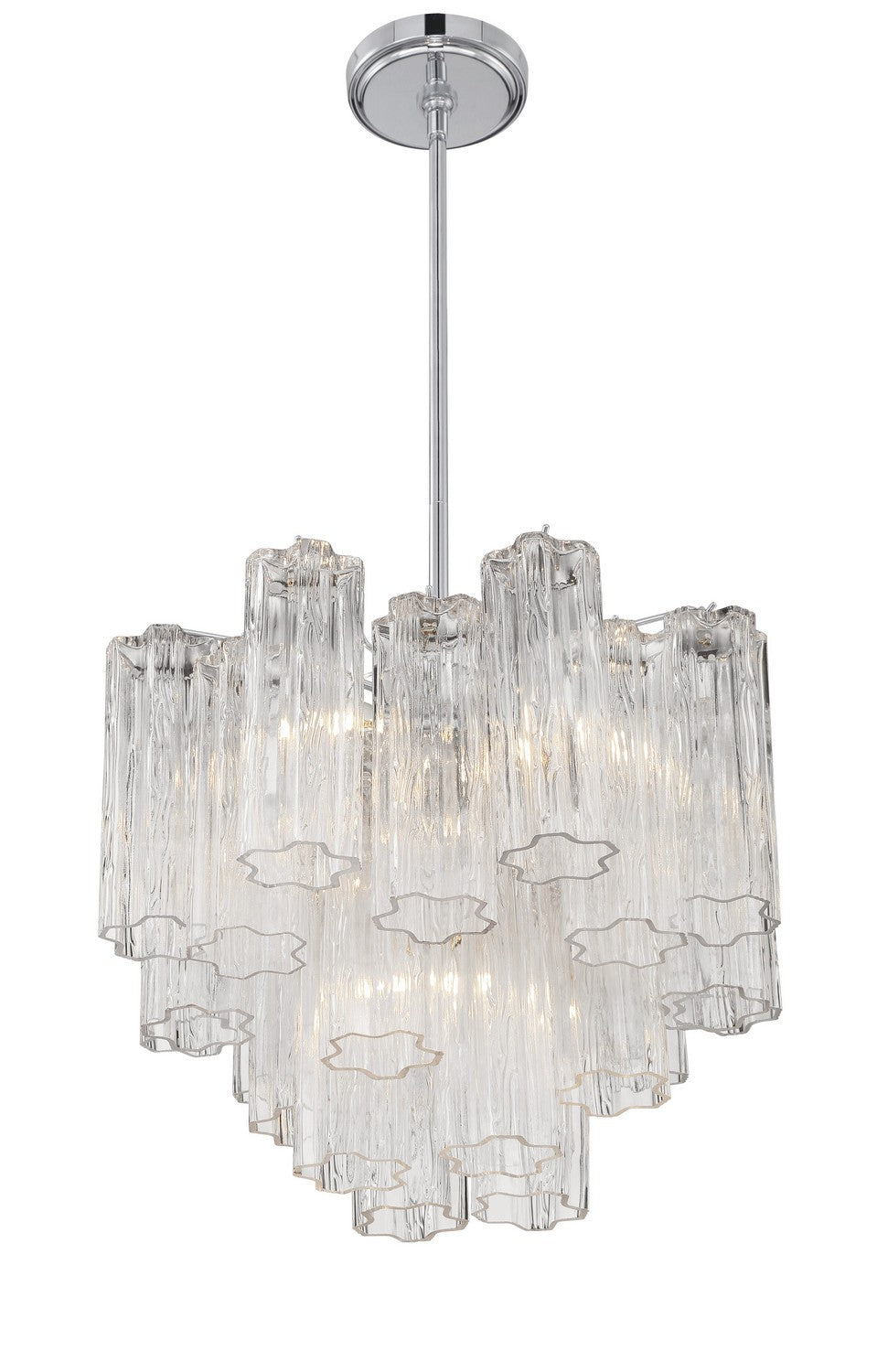 Crystorama - ADD-300-CH-CL - Four Light Chandelier - Addis - Polished Chrome