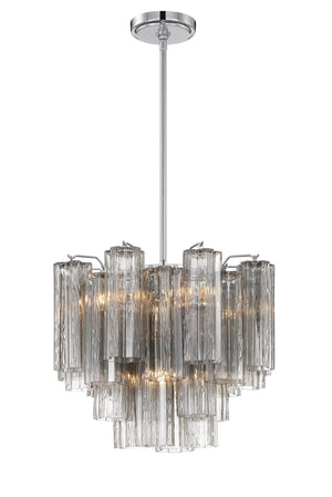 Crystorama - ADD-300-CH-SM - Four Light Chandelier - Addis - Polished Chrome