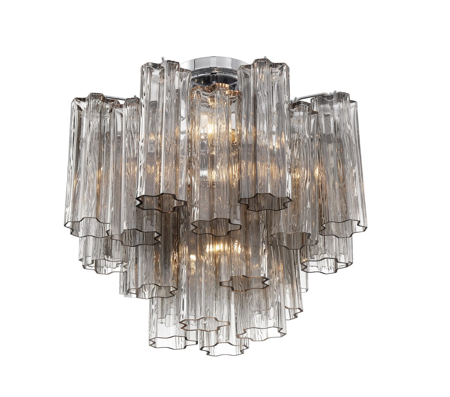 Crystorama - ADD-300-CH-SM_CEILING - Four Light Semi Flush Mount - Addis - Polished Chrome