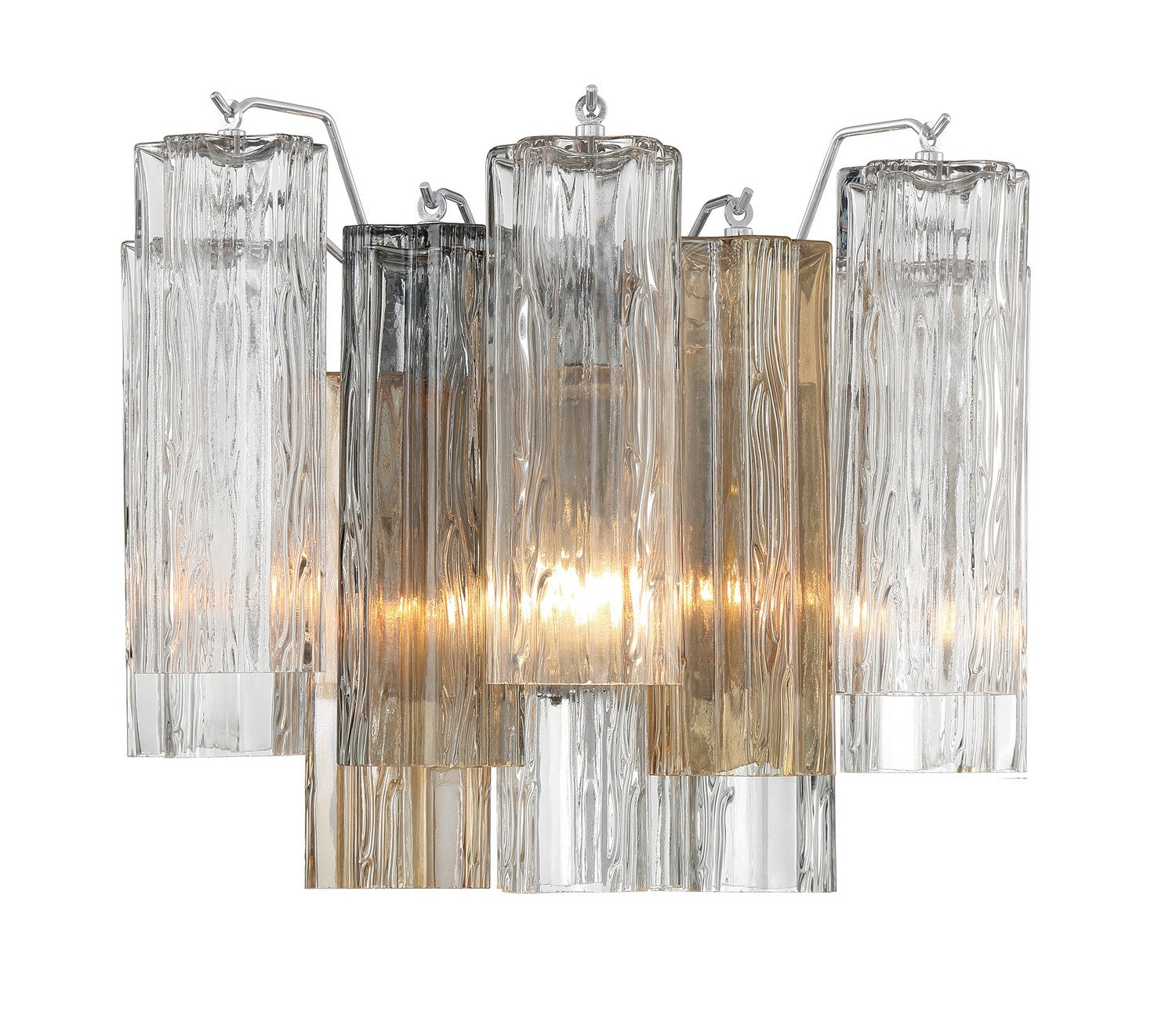 Crystorama - ADD-302-CH-AU - Two Light Wall Sconce - Addis - Polished Chrome