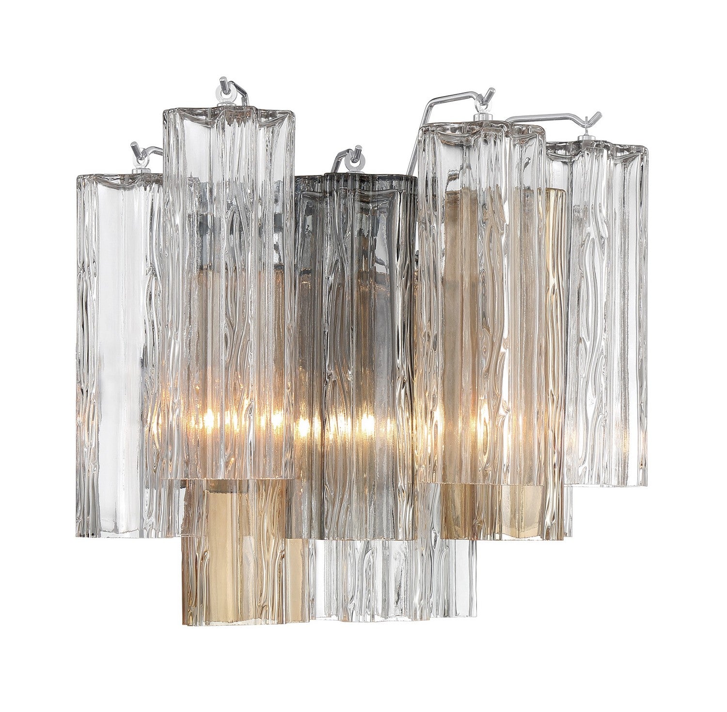 Crystorama - ADD-302-CH-AU - Two Light Wall Sconce - Addis - Polished Chrome