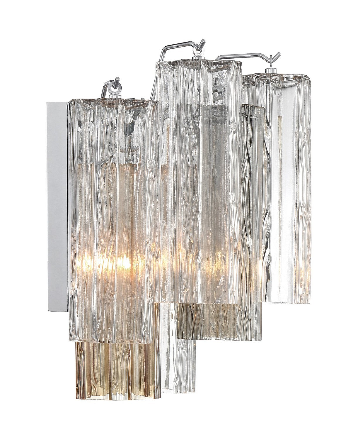 Crystorama - ADD-302-CH-AU - Two Light Wall Sconce - Addis - Polished Chrome