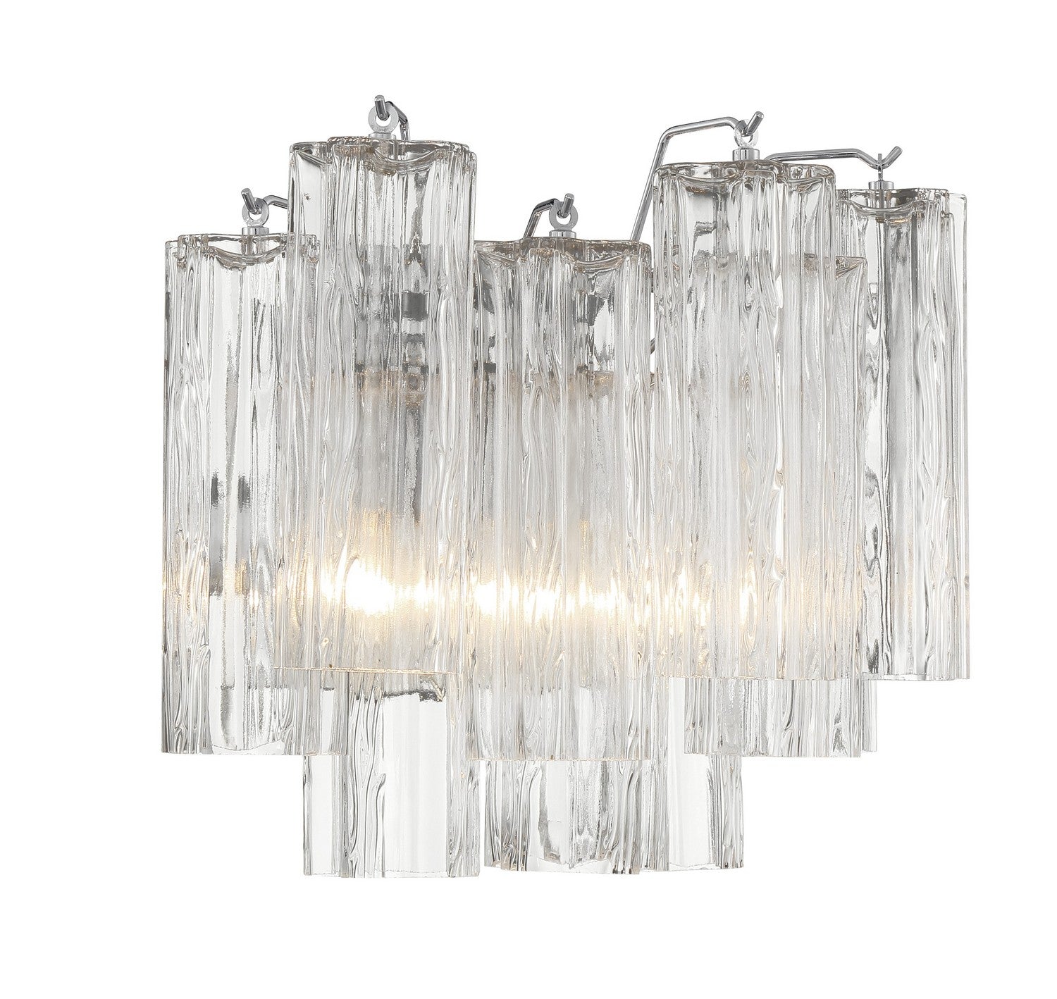 Crystorama - ADD-302-CH-CL - Two Light Wall Sconce - Addis - Polished Chrome