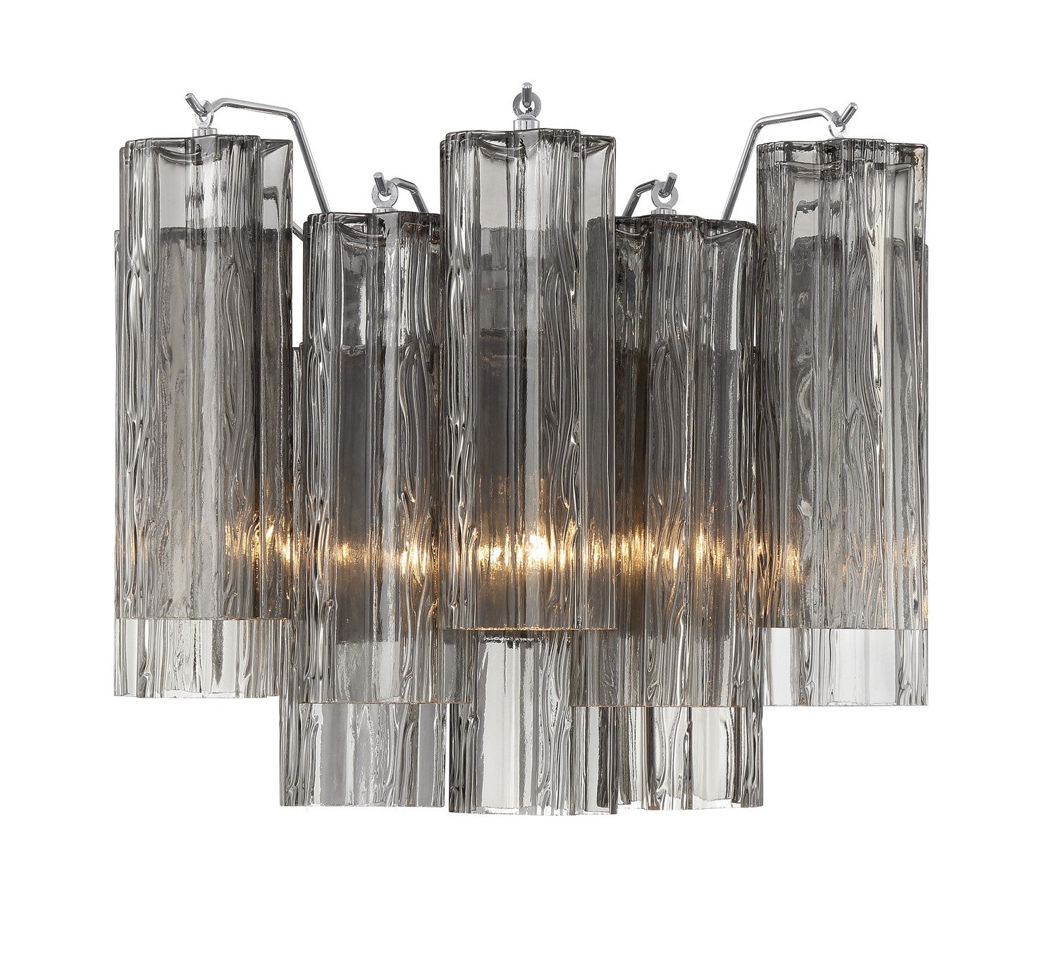 Crystorama - ADD-302-CH-SM - Two Light Wall Sconce - Addis - Polished Chrome