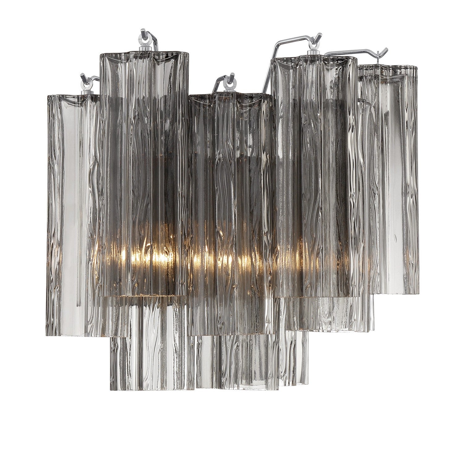 Crystorama - ADD-302-CH-SM - Two Light Wall Sconce - Addis - Polished Chrome