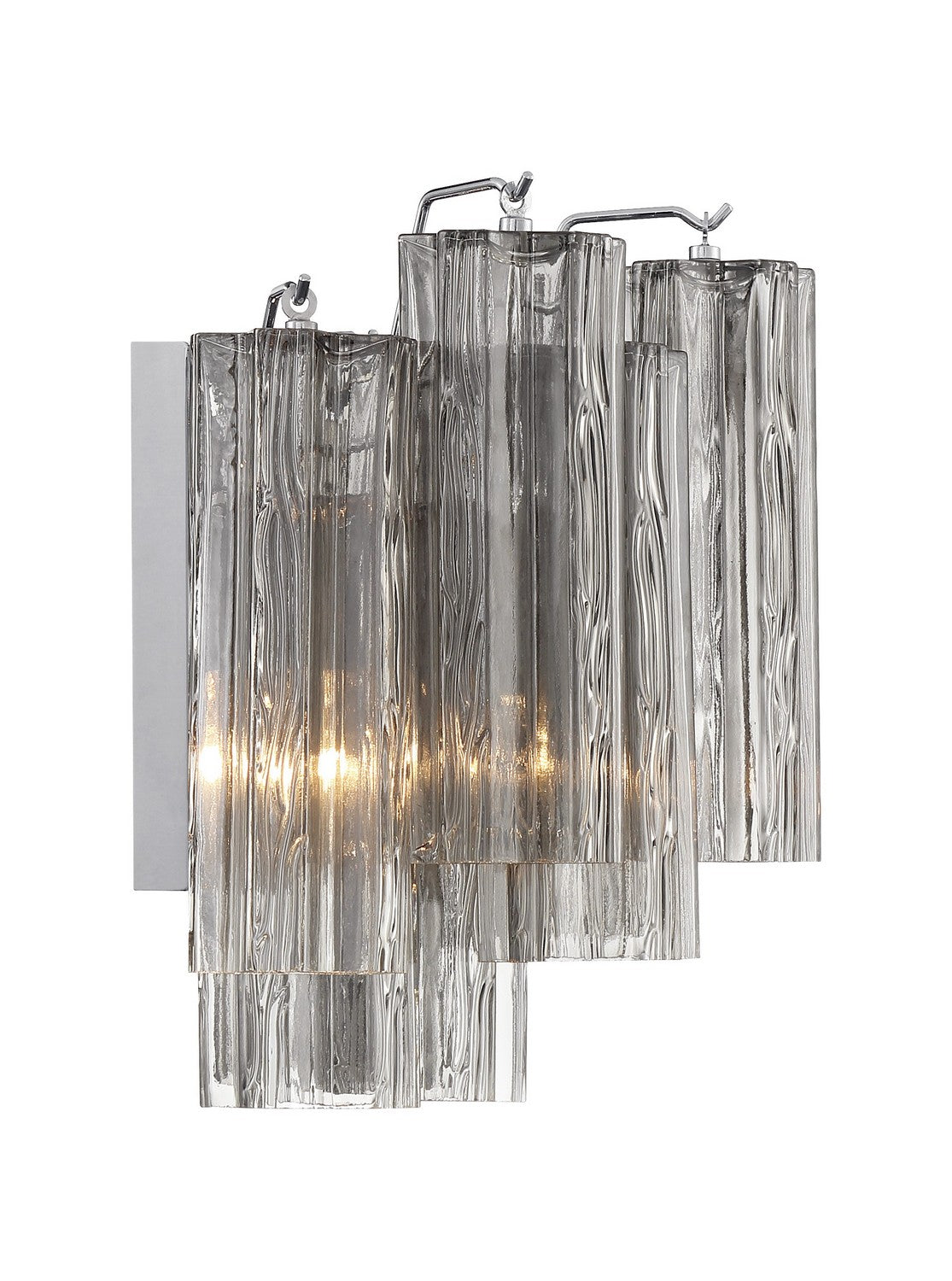 Crystorama - ADD-302-CH-SM - Two Light Wall Sconce - Addis - Polished Chrome